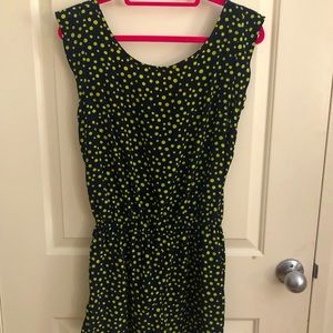 Forever 21 jumpsuit in large! Fun navy neon colors!